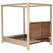Solano 85-inch Queen Canopy Bed Weathered Mango - 222520Q