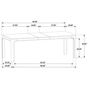 Solano 90-inch Extension Dining Table Weathered Mango - 115501