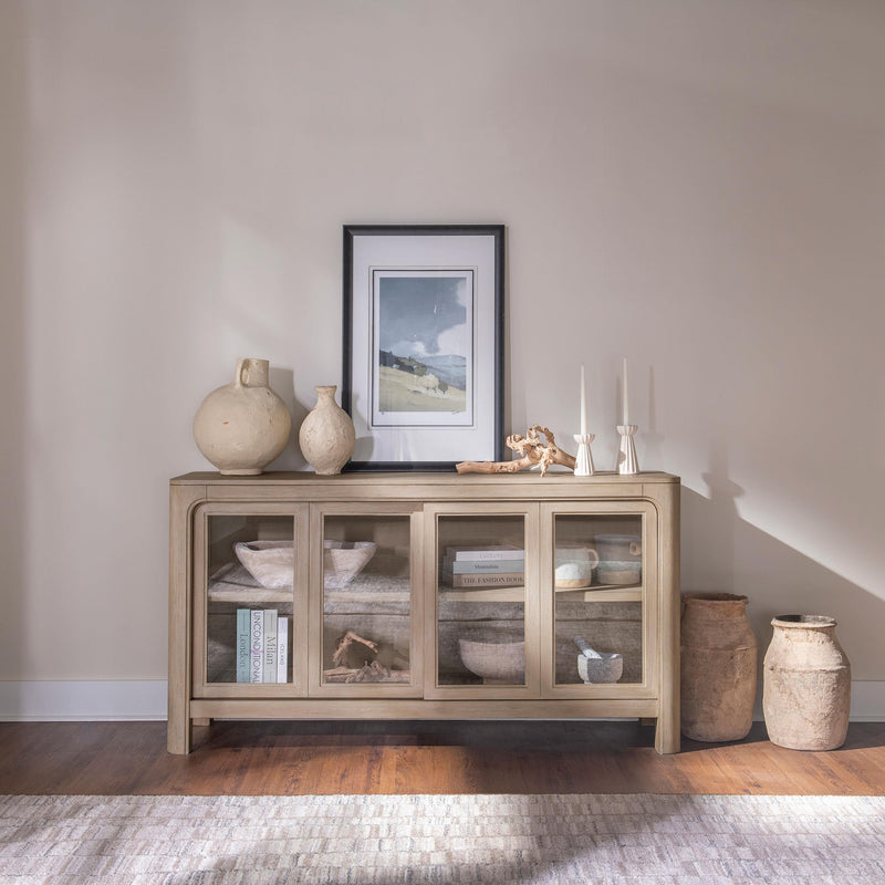 Solano Sliding Door Dining Sideboard Server Weathered Mango - 115505
