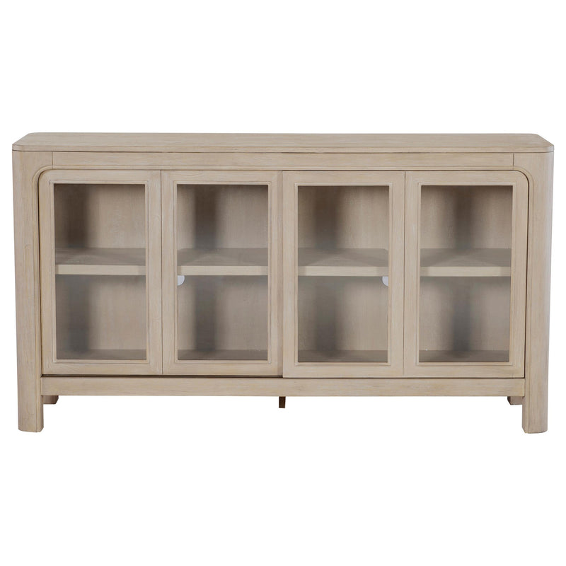 Solano Sliding Door Dining Sideboard Server Weathered Mango - 115505