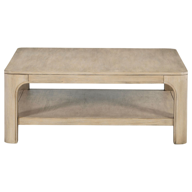 Solano Square Wood Cocktail Coffee Table Weathered Mango - 723488