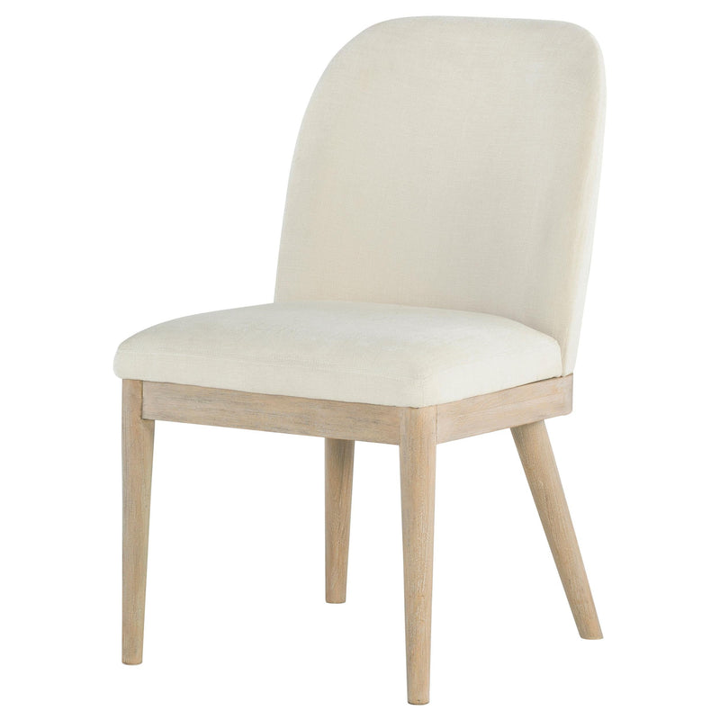 Solano Upholstered Dining Side Chair Beige (Set of 2) - 115502