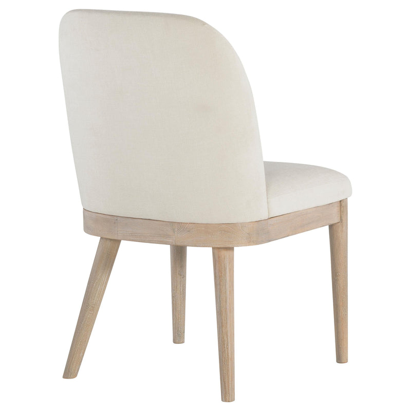 Solano Upholstered Dining Side Chair Beige (Set of 2) - 115502