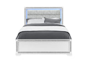 Soleil White Queen Bed - SOLEIL-WHITE-QB