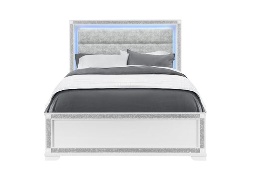 Soleil White Queen Bed - SOLEIL-WHITE-QB