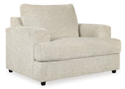 Soletren Chair and Ottoman in Stone - PKG007402