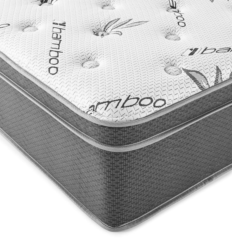 Sommet 13-inch Eastern King Bamboo Euro Top Foam Hybrid Mattress - 350363KE