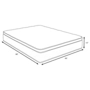 Sommet 13-inch Queen Bamboo Euro Top Memory Foam Hybrid Mattress - 350363Q