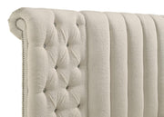 Sonya 4-piece Upholstered Queen Bedroom Set Ivory - 360111Q-S4