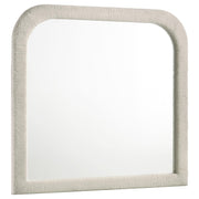 Sonya Upholstered Bedroom Dresser Mirror Ivory - 360114