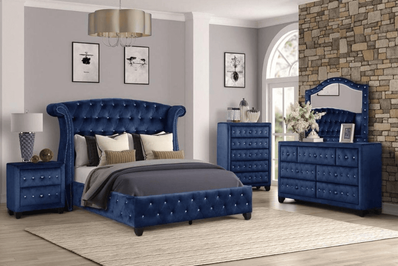 Sophia Navy Bedroom Set - Bedroom Set