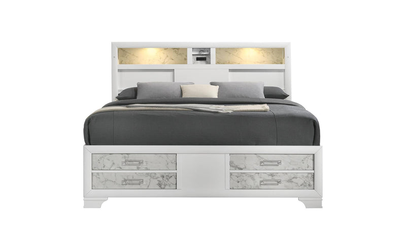 Soul Queen Bed White - Soul Queen Bed White