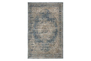 South Blue/Beige 5' x 7' Rug - DMV FurnitureRugs