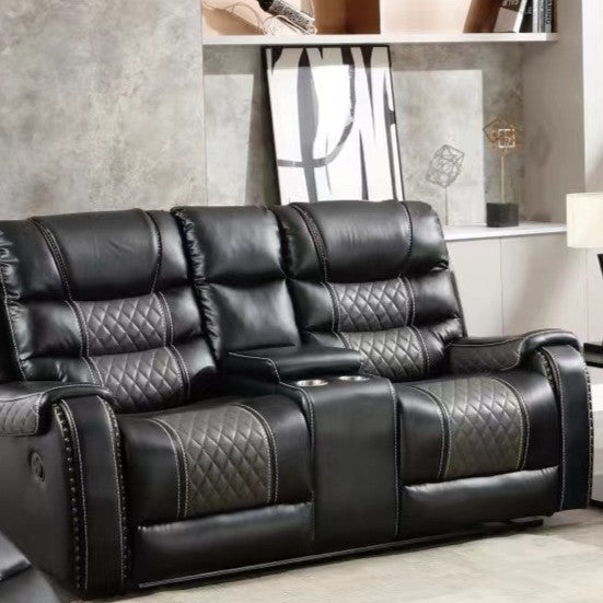 South Sarasota Black Loveseat - STH-SRST-BLK-LS