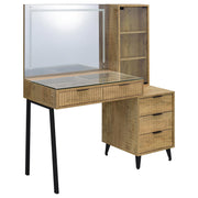Souza 5-Drawer Makeup Vanity Table With LED Mirror Mango - 930283