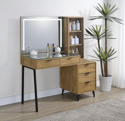 Souza 5-Drawer Makeup Vanity Table With LED Mirror Mango - 930283