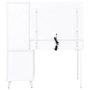 Souza 5-Drawer Makeup Vanity Table With LED Mirror White High Gloss - 930282