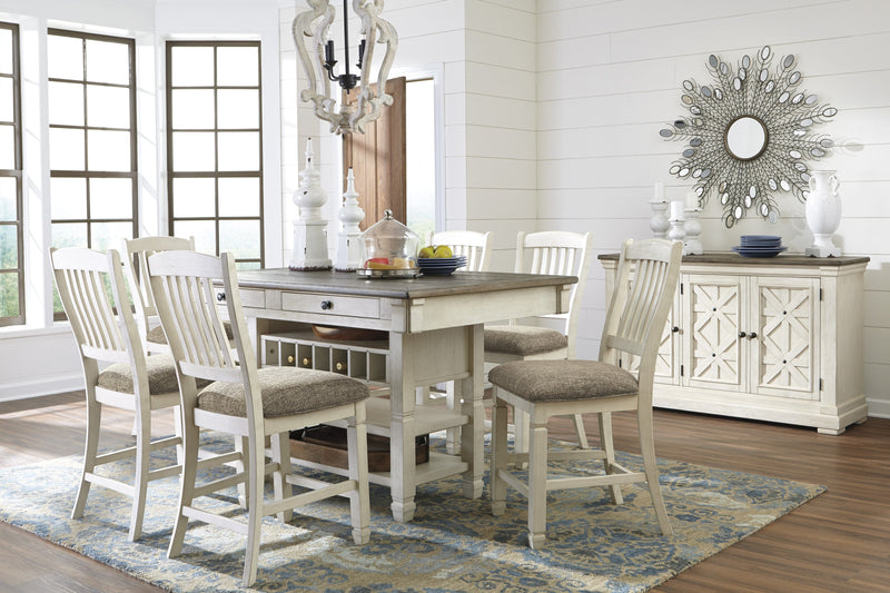 [SPECIAL] Bolanburg Antique White-Oak Counter Height Set - DMV Furniture