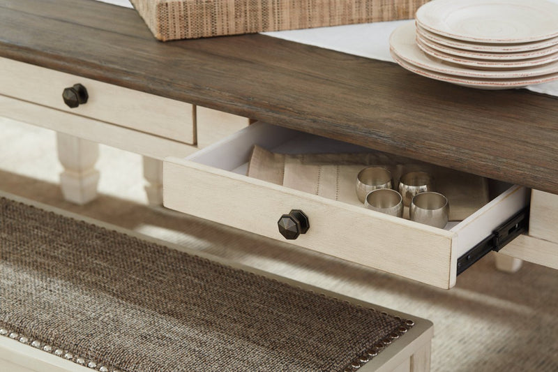 [SPECIAL] Bolanburg Two-tone Dining Table - D647-25 - DMV Furniture