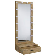 Spector 1-drawer Lighted Full-Length Floor Mirror Mango - 960965