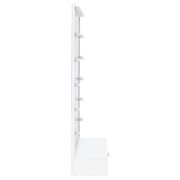 Spector 1-drawer Lighted Full-Length Floor Mirror White High Gloss - 960954