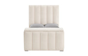 Serenity Buff Queen Bed With Speaker Tv Lift And Fireplace - SERENITY-BUFF-QB W/SPKR TV LIFT FP