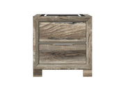 Callie Brown Nightstand With Wc Platform And Led Speaker - CALLIE-BROWN-NS W/SPKR & WC