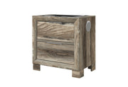 Callie Brown Nightstand With Wc Platform And Led Speaker - CALLIE-BROWN-NS W/SPKR & WC