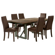 Spring Creek 7-piece Rectangular Dining Table Set Chocolate - 106581-S7