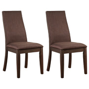 Spring Creek Upholstered Dining Chair Chocolate (Set of 2) - 106582