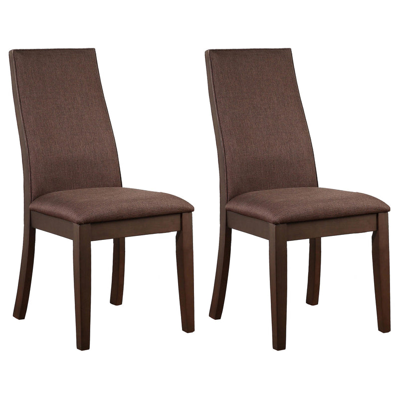 Spring Creek Upholstered Dining Chair Chocolate (Set of 2) - 106582