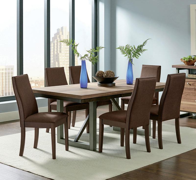 Spring Creek Upholstered Dining Chair Chocolate (Set of 2) - 106582