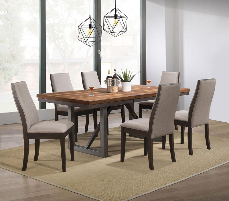 Spring Creek Upholstered Dining Chair Taupe (Set of 2) - 106583