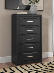 Stabotta Black Chest of Drawers - PCB1755-46