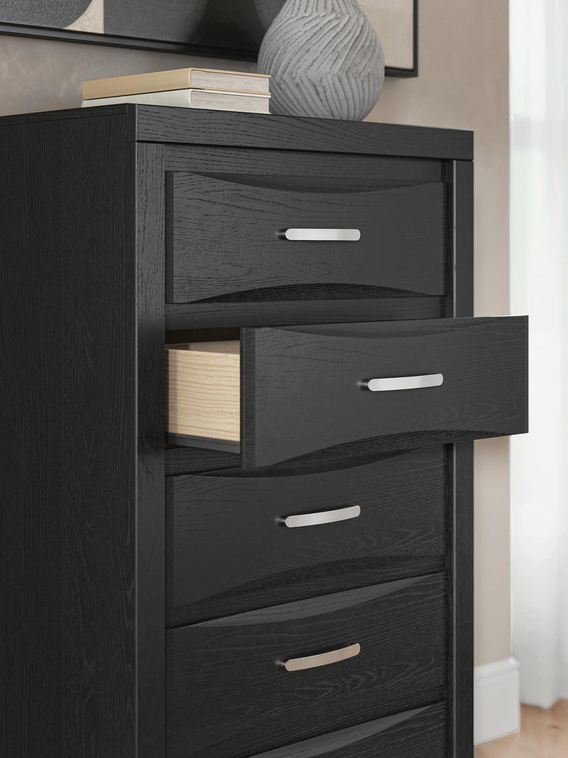 Stabotta Black Chest of Drawers - PCB1755-46