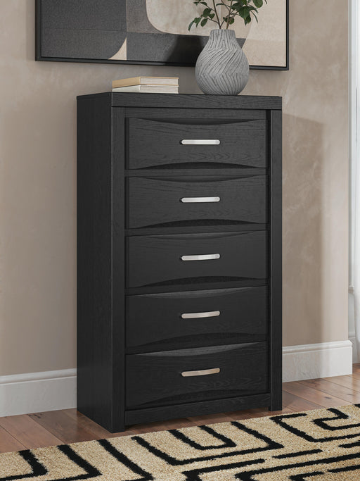 Stabotta Black Chest of Drawers - PCB1755-46