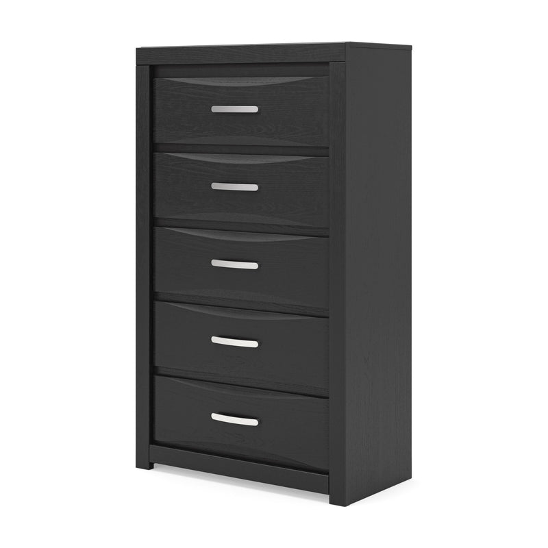 Stabotta Black Chest of Drawers - PCB1755-46