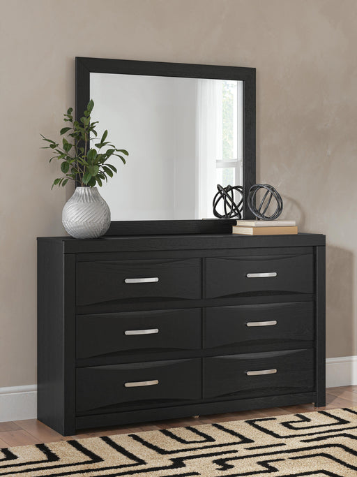 Stabotta Black Dresser and Mirror - PCB1755B1