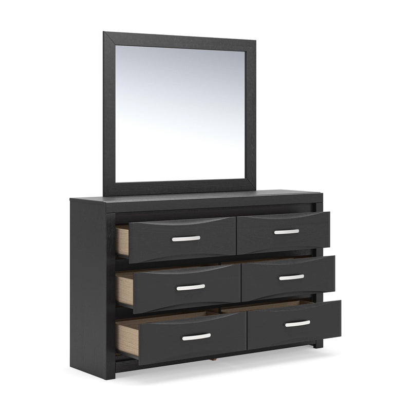 Stabotta Black Dresser and Mirror - PCB1755B1
