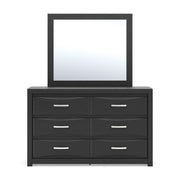 Stabotta Black Dresser and Mirror - PCB1755B1