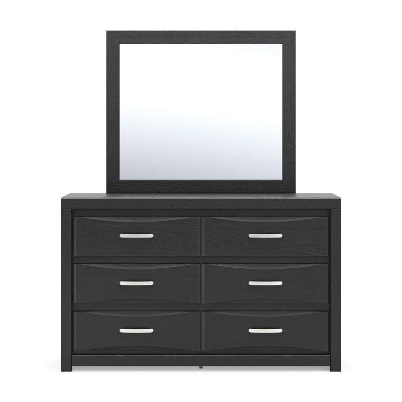 Stabotta Black Dresser and Mirror - PCB1755B1