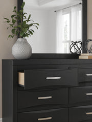 Stabotta Black Dresser and Mirror - PCB1755B1