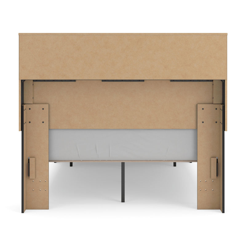 Stabotta Black Full Bookcase Storage Bed - PCB1755B2