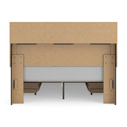 Stabotta Black Queen Bookcase Bed with Storage - PCB1755B7