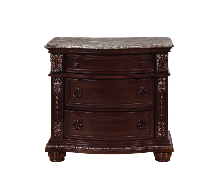 Stanley Cherry Brown Upholstered Sleigh Bedroom Set - DMV FurnitureBedroom Set