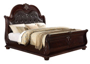 Stanley Cherry Brown Upholstered Sleigh Bedroom Set - DMV FurnitureBedroom Set