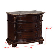 Stanley Cherry Brown Upholstered Sleigh Bedroom Set - DMV FurnitureBedroom Set