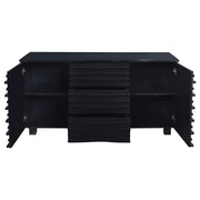Stanton 3-drawer Sideboard Buffet Storage Cabinet Black - 102065