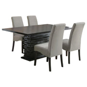 Stanton 5-piece Rectangular Dining Table Set Grey - 102061-S5