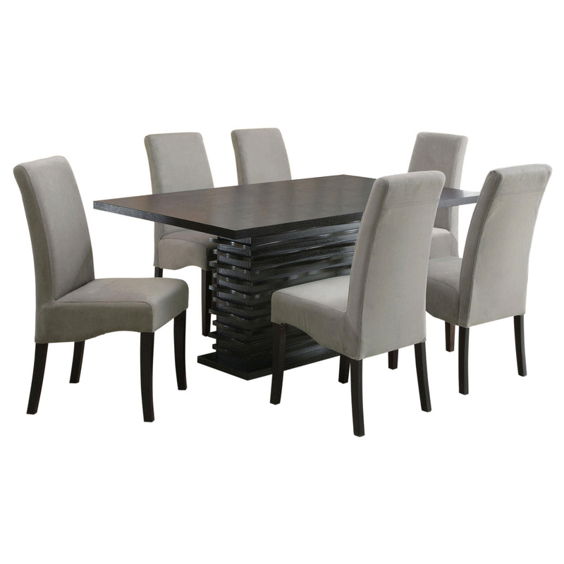 Stanton 7-piece Rectangular Dining Table Set Grey - 102061-S7